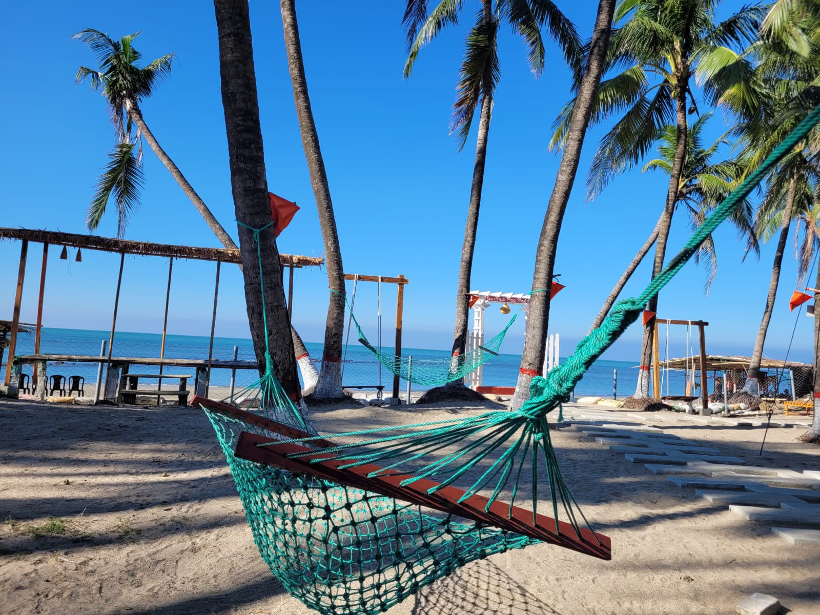 Beach swing at Godhuli Eco Resort